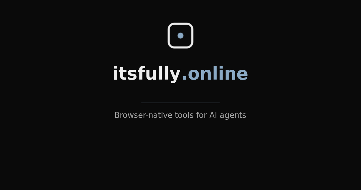 Browser-Native Tools for AI Agents